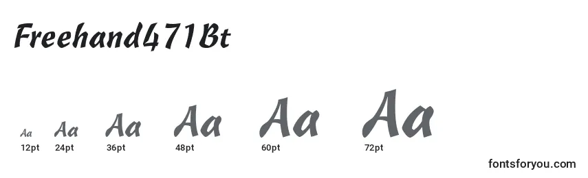 Freehand471Bt Font Sizes