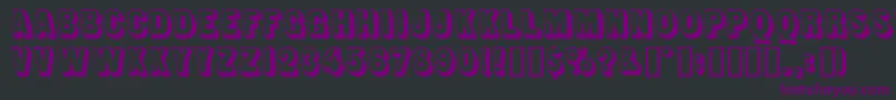 Lunch ffy Font – Purple Fonts on Black Background