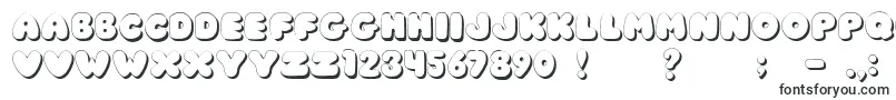 JiChunkyCaps-fontti – venytetyt fontit