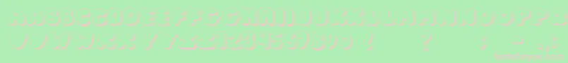 JiChunkyCaps Font – Pink Fonts on Green Background