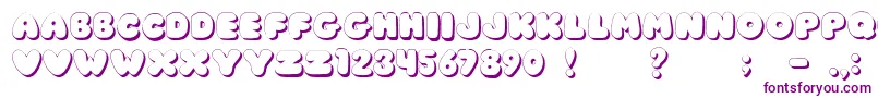 JiChunkyCaps Font – Purple Fonts on White Background