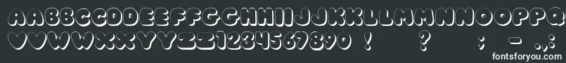 JiChunkyCaps Font – White Fonts on Black Background