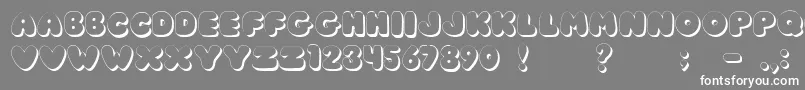 JiChunkyCaps Font – White Fonts on Gray Background
