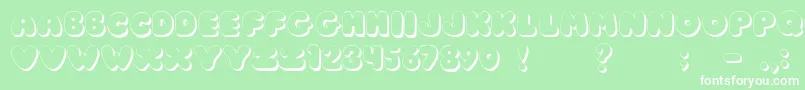 JiChunkyCaps Font – White Fonts on Green Background