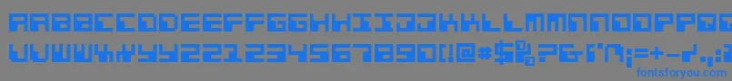 Phaserbankb Font – Blue Fonts on Gray Background