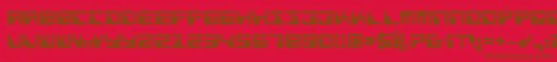 Шрифт Phaserbankb – коричневые шрифты на красном фоне