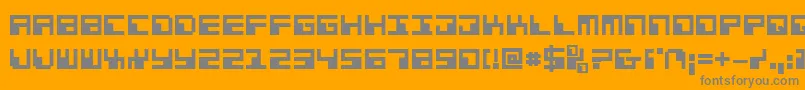 Phaserbankb Font – Gray Fonts on Orange Background