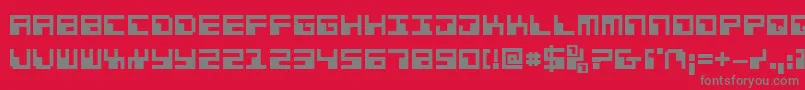 Phaserbankb Font – Gray Fonts on Red Background