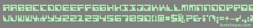 Phaserbankb Font – Green Fonts on Gray Background