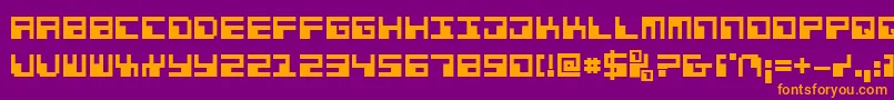 Lisätietoja Phaserbankb-fontista Phaserbankb-fontti – oranssit fontit violetilla taustalla