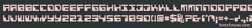 Phaserbankb Font – Pink Fonts on Black Background