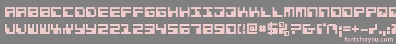 Phaserbankb Font – Pink Fonts on Gray Background