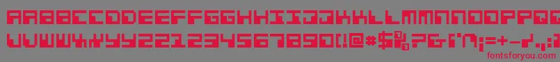 Phaserbankb Font – Red Fonts on Gray Background