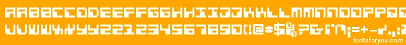 Phaserbankb Font – White Fonts on Orange Background