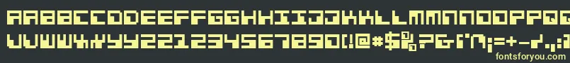 Phaserbankb Font – Yellow Fonts on Black Background