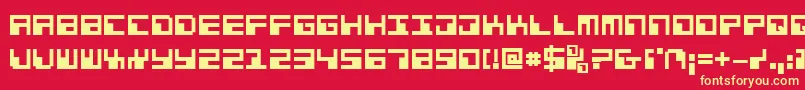 fuente Phaserbankb – Fuentes Amarillas Sobre Fondo Rojo