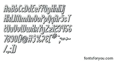LadyIce3DItalic font – 3D Fonts