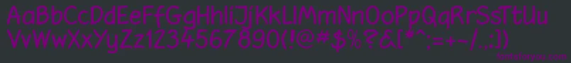 Hooteroll Font – Purple Fonts on Black Background
