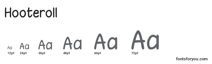 Hooteroll Font Sizes