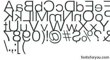 StraitKcab font – mirror Fonts