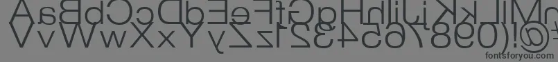 StraitKcab Font – Black Fonts on Gray Background