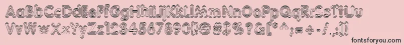 Teazer Font – Black Fonts on Pink Background