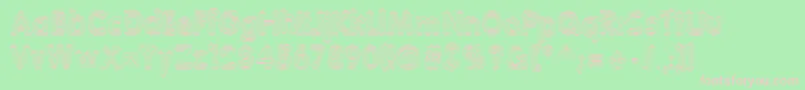 Teazer Font – Pink Fonts on Green Background