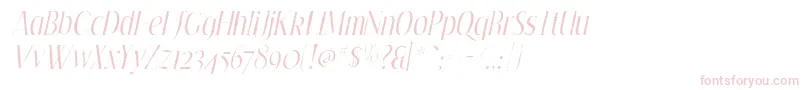 EfflorescegauntItalic Font – Pink Fonts on White Background