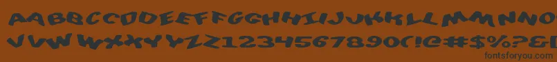 DiegoconScrambled Font – Black Fonts on Brown Background