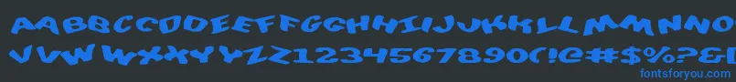 Weitere Informationen zur DiegoconScrambled-Schriftart DiegoconScrambled-Schriftart – Blaue Schriften auf schwarzem Hintergrund