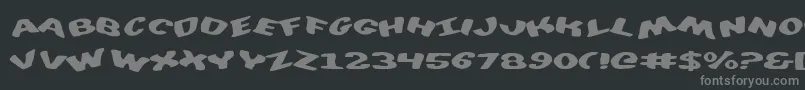 フォントDiegoconScrambled – 黒い背景に灰色の文字