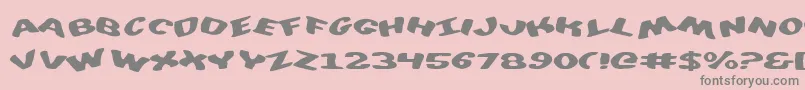 DiegoconScrambled Font – Gray Fonts on Pink Background