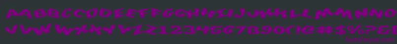 DiegoconScrambled Font – Purple Fonts on Black Background