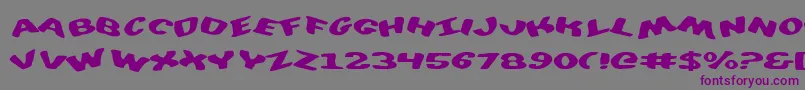 DiegoconScrambled-Schriftart – Violette Schriften auf grauem Hintergrund