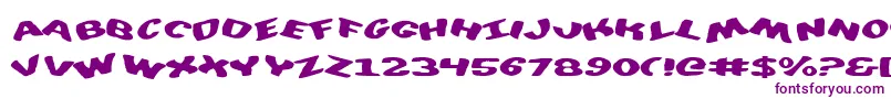フォントDiegoconScrambled – 紫色のフォント