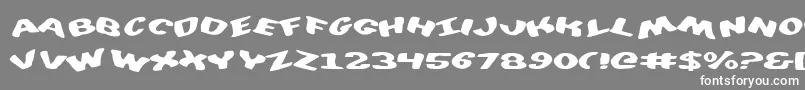 DiegoconScrambled Font – White Fonts on Gray Background