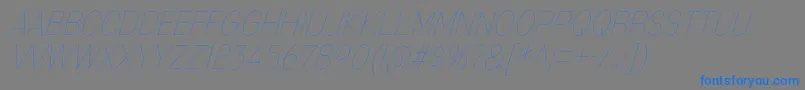 MixolydianTitlingUlIt Font – Blue Fonts on Gray Background