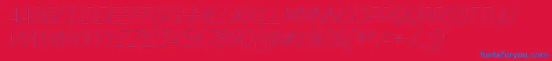 MixolydianTitlingUlIt Font – Blue Fonts on Red Background