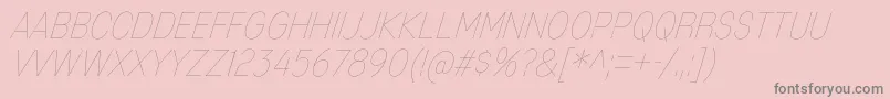 MixolydianTitlingUlIt-Schriftart – Graue Schriften auf rosa Hintergrund
