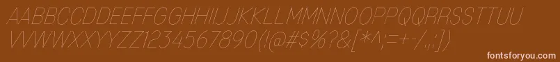 MixolydianTitlingUlIt Font – Pink Fonts on Brown Background
