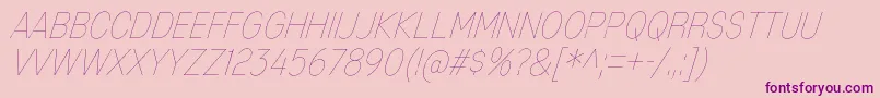 MixolydianTitlingUlIt Font – Purple Fonts on Pink Background