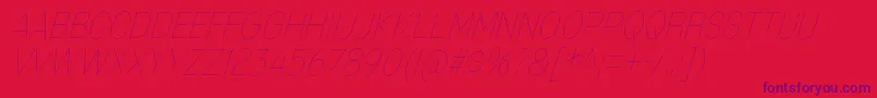 MixolydianTitlingUlIt-Schriftart – Violette Schriften auf rotem Hintergrund