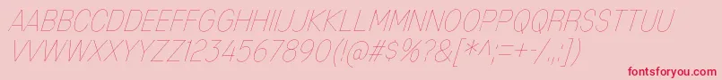 MixolydianTitlingUlIt Font – Red Fonts on Pink Background