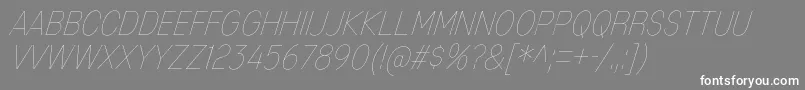 MixolydianTitlingUlIt Font – White Fonts on Gray Background