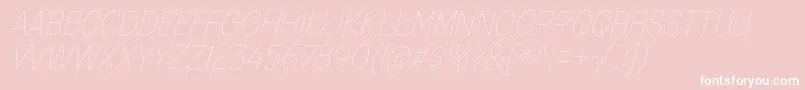 MixolydianTitlingUlIt Font – White Fonts on Pink Background