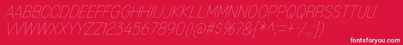 MixolydianTitlingUlIt Font – White Fonts on Red Background