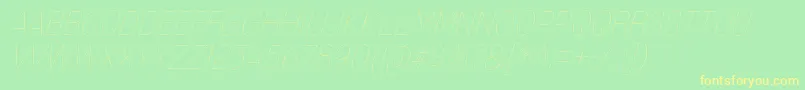 MixolydianTitlingUlIt Font – Yellow Fonts on Green Background