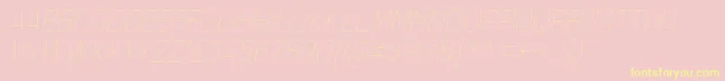 MixolydianTitlingUlIt Font – Yellow Fonts on Pink Background