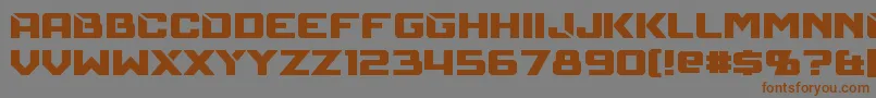Mechfire Font – Brown Fonts on Gray Background
