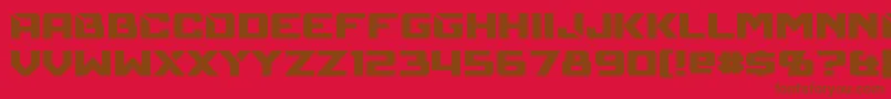 Lisätietoja Mechfire-fontista Mechfire-fontti – ruskeat fontit punaisella taustalla